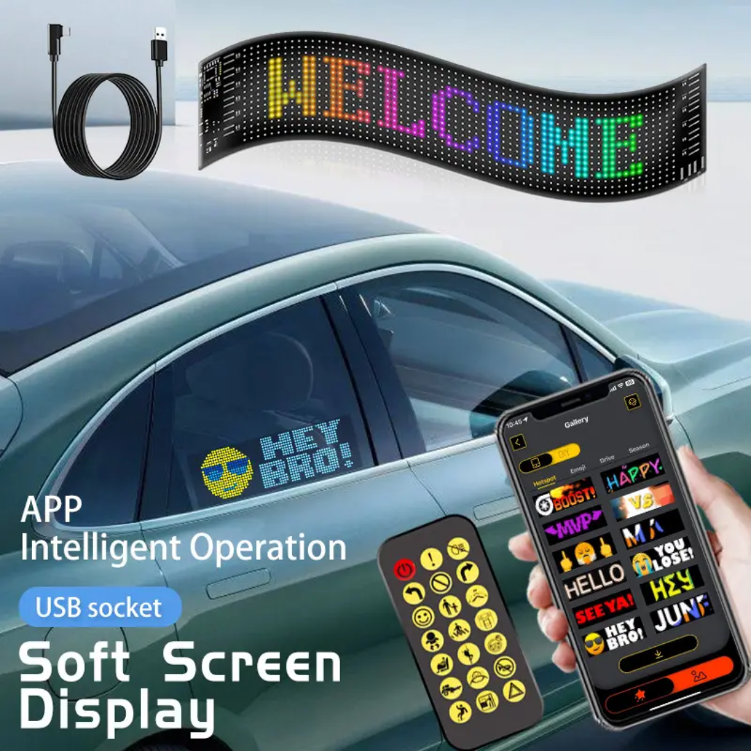 DriveText LED Display (Yazı Yaz, Mesaj Göster, Dikkat Çek)