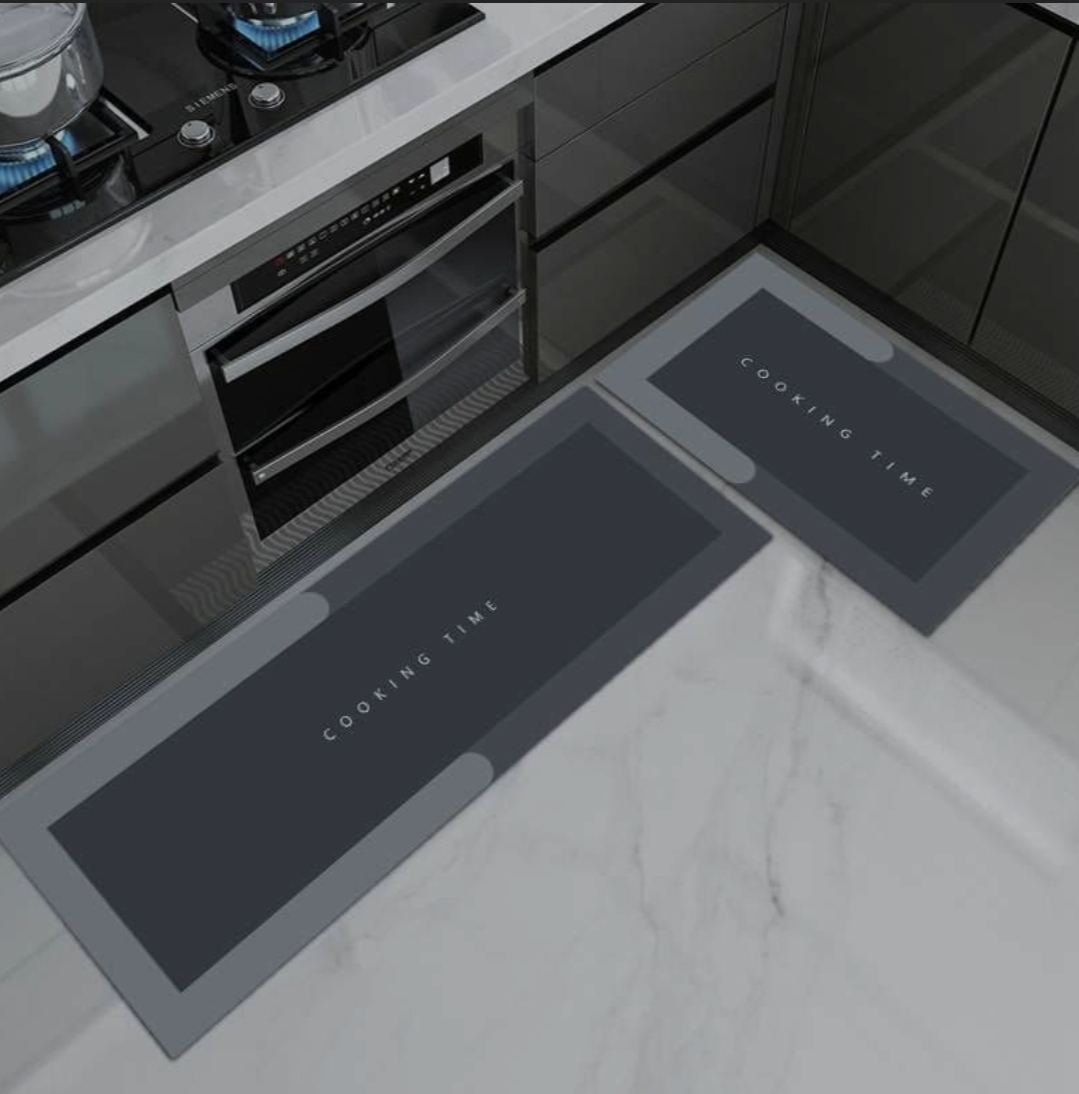 DryStep Max™ | 2’li Ultra Emici Kaymaz Paspas Seti (120x40cm ve 60×40cm)