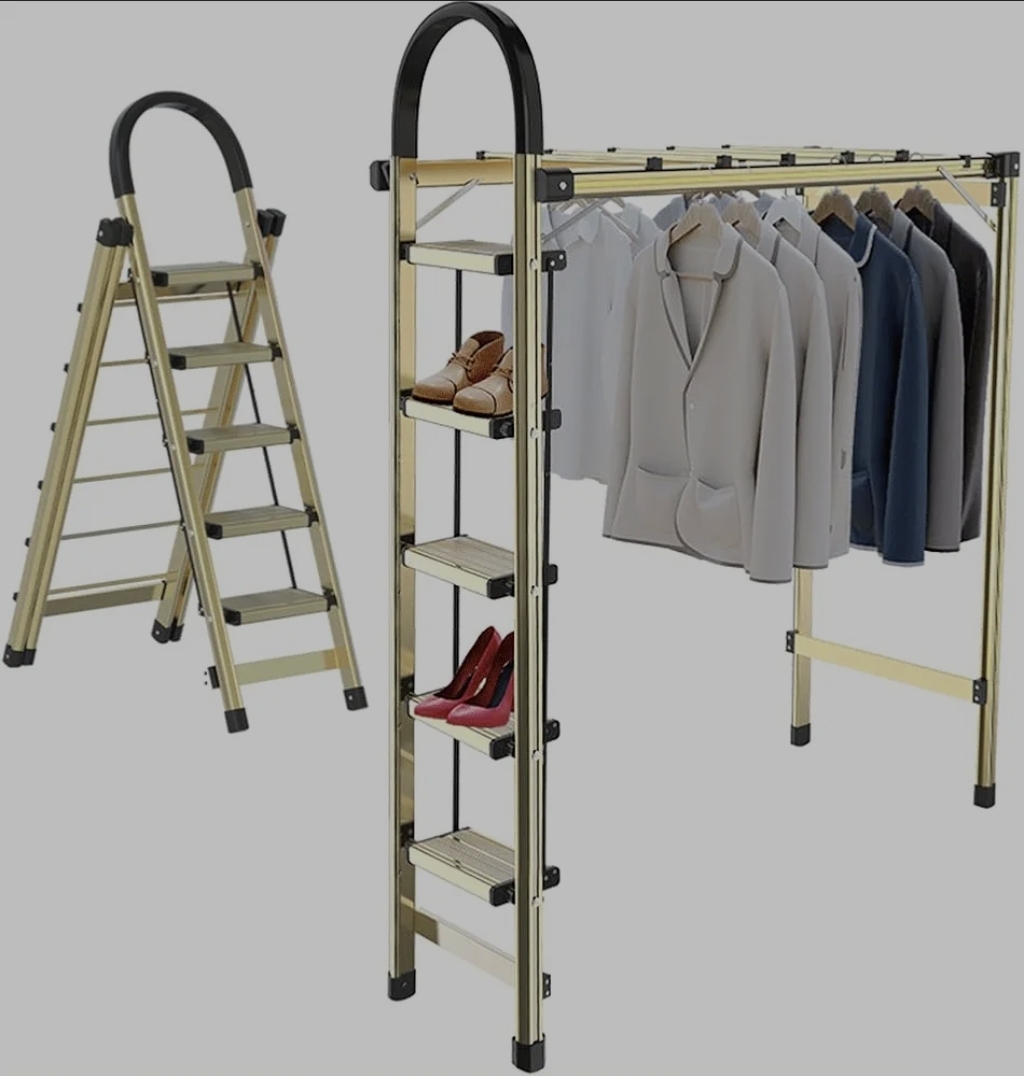 ProLift 4 Basamaklı Çok Amaçlı Alüminyum Merdiven & Askılık