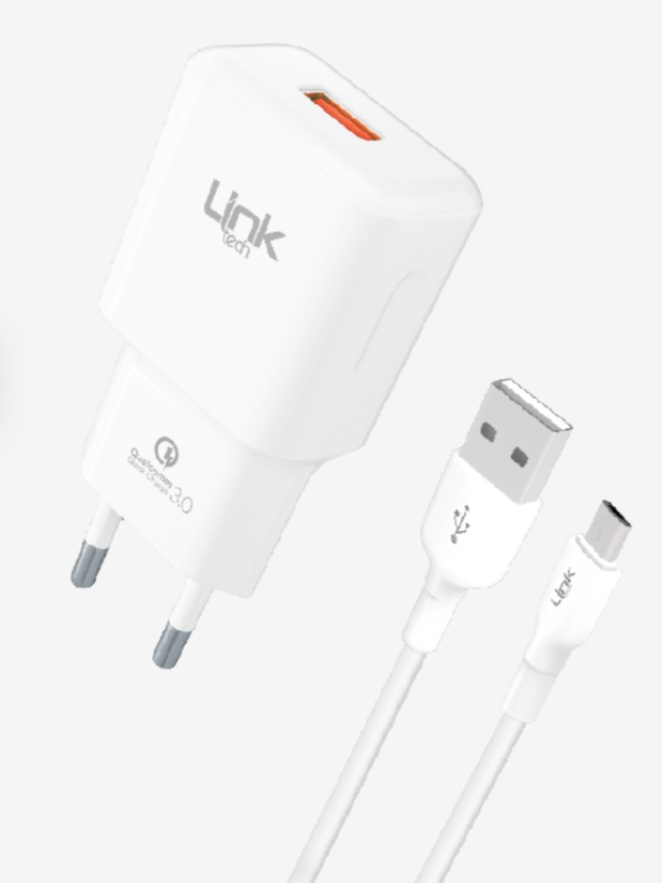 Linktech T441 Strong 18W Mikro USB Kablolu Hızlı Şarj Cihazı