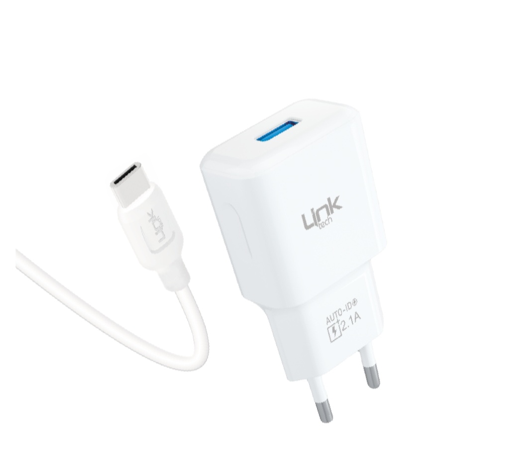 Linktech T446e Strong Çevre Dostu 2.1A Tip-C Kablolu Şarj Aleti