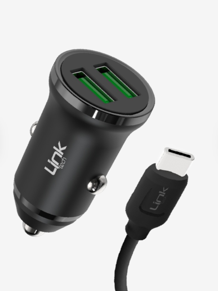 Linktech C483 Çevre Dostu 12W Tip-C Kablolu Araç Şarj Aleti